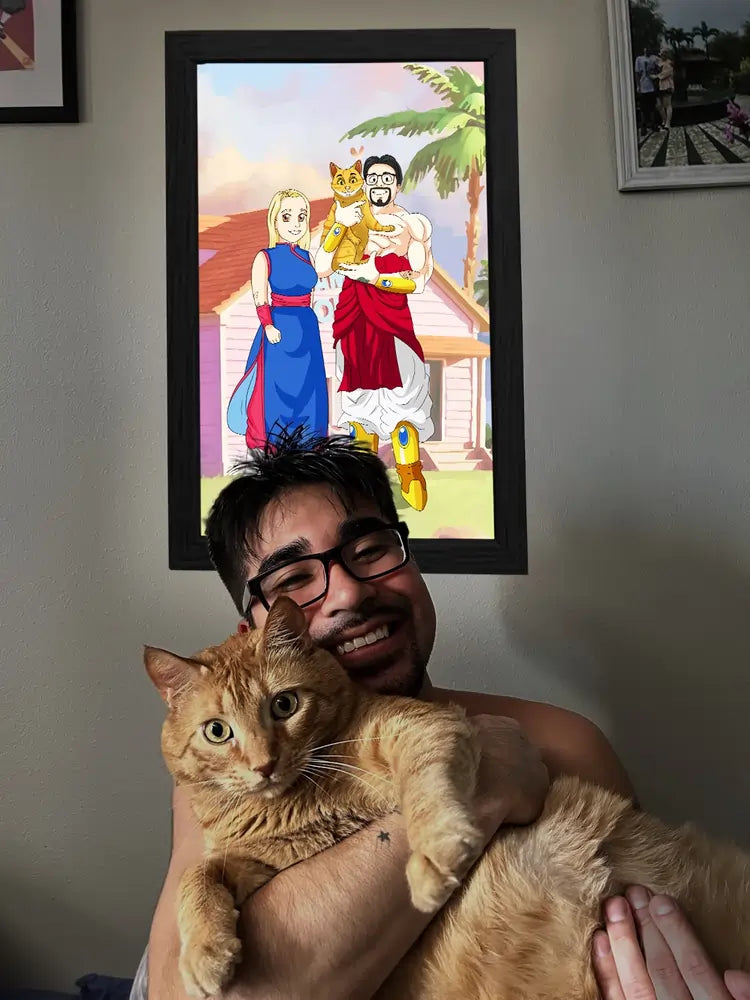 Saiyanify Me - Custom Light Box Art