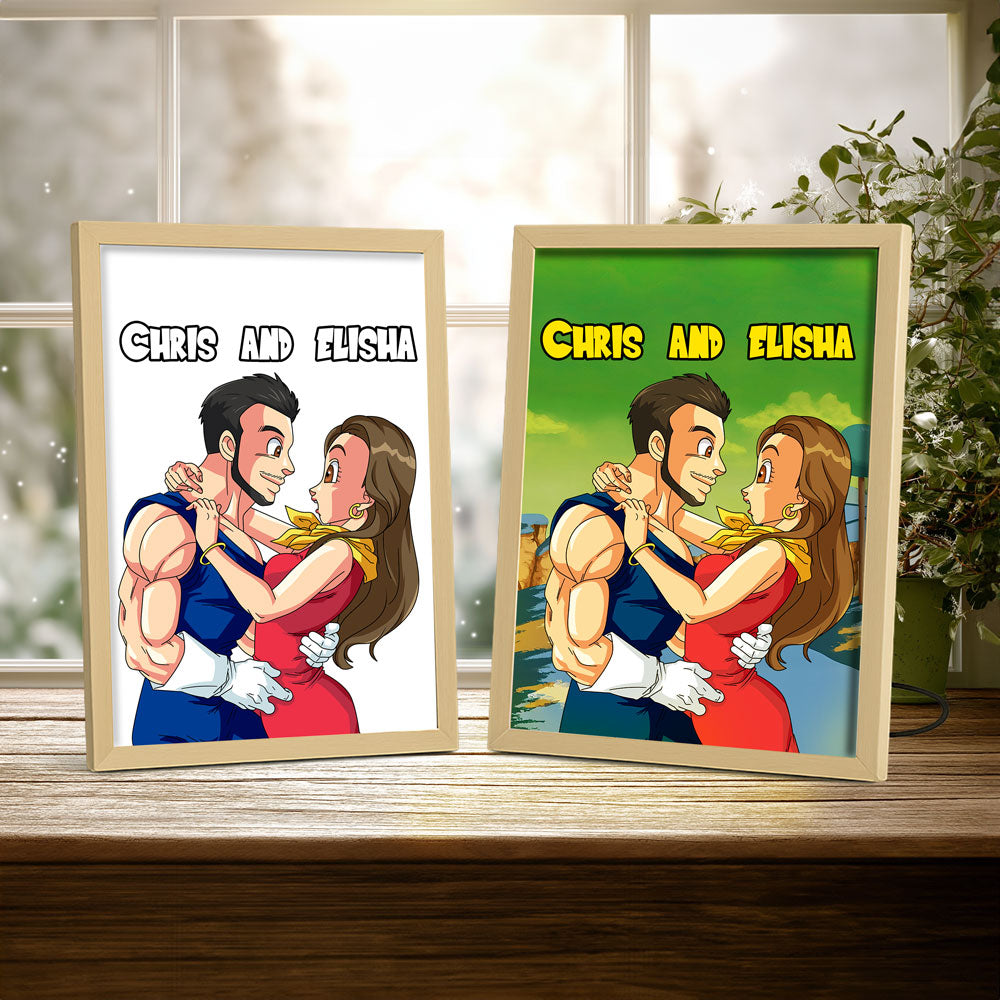 Saiyanify Me - Custom Light Box Art